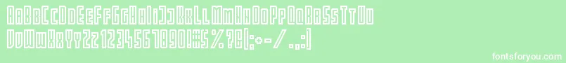 Partin Font – White Fonts on Green Background