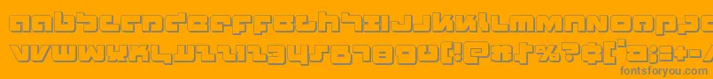 Шрифт Boomstick3D – серые шрифты на оранжевом фоне