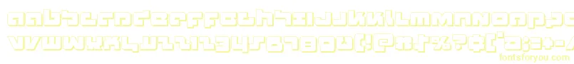 Czcionka Boomstick3D – żółte czcionki