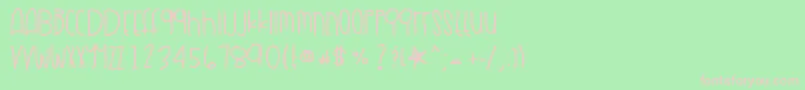 Airmax90 Font – Pink Fonts on Green Background