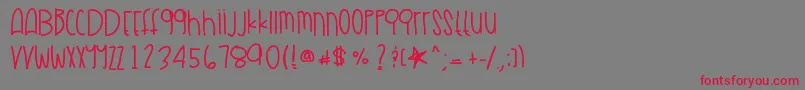 Airmax90 Font – Red Fonts on Gray Background