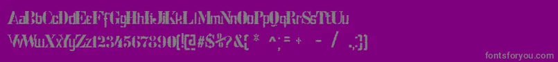 More about StencilIntellectaTrashFree Font StencilIntellectaTrashFree Font – Gray Fonts on Purple Background