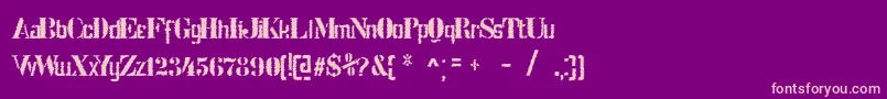 More about StencilIntellectaTrashFree Font StencilIntellectaTrashFree Font – Pink Fonts on Purple Background
