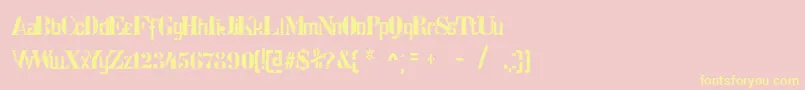 More about StencilIntellectaTrashFree Font StencilIntellectaTrashFree Font – Yellow Fonts on Pink Background