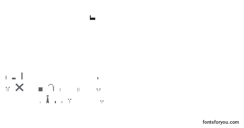 Шрифт EsriNimaVmap12Ln – алфавит, цифры, специальные символы