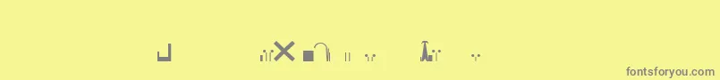 EsriNimaVmap12Ln Font – Gray Fonts on Yellow Background