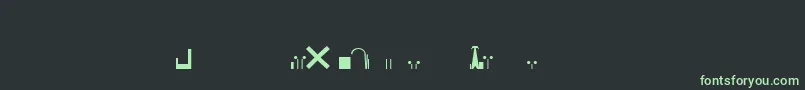 EsriNimaVmap12Ln Font – Green Fonts on Black Background