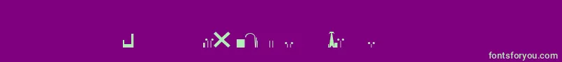 EsriNimaVmap12Ln Font – Green Fonts on Purple Background