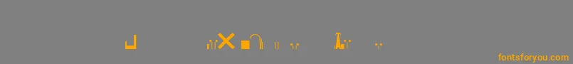 EsriNimaVmap12Ln Font – Orange Fonts on Gray Background