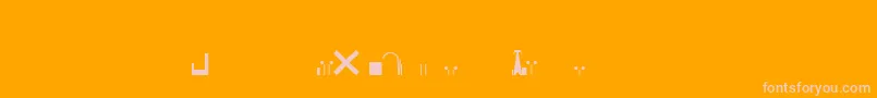 EsriNimaVmap12Ln Font – Pink Fonts on Orange Background