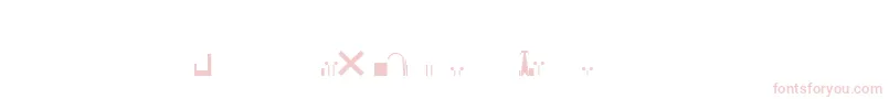 EsriNimaVmap12Ln-Schriftart – Rosa Schriften auf weißem Hintergrund