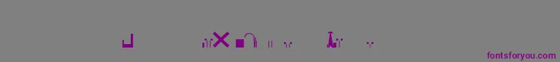 EsriNimaVmap12Ln Font – Purple Fonts on Gray Background