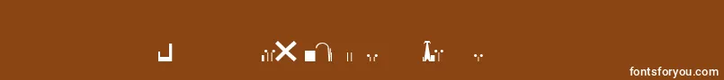 EsriNimaVmap12Ln Font – White Fonts on Brown Background