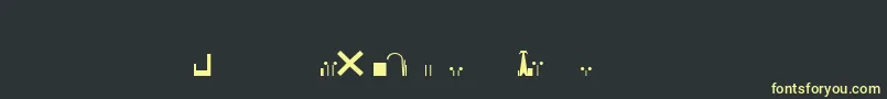 EsriNimaVmap12Ln Font – Yellow Fonts on Black Background