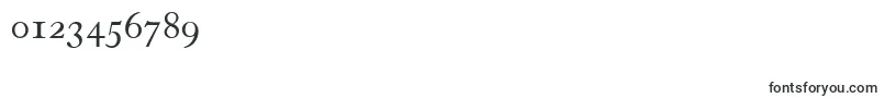 フォントCassycapsdbNormal – 数字と数値のためのフォント