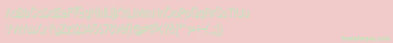 Strshdn-Schriftart – Grüne Schriften auf rosa Hintergrund