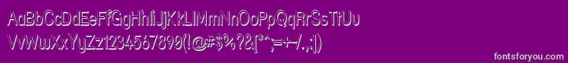 Strshdn Font – Green Fonts on Purple Background