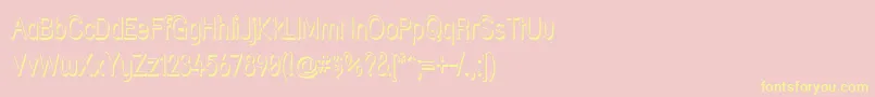 Strshdn Font – Yellow Fonts on Pink Background