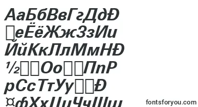 ZurichBoldItalicWin95bt font – kyrgyz Fonts
