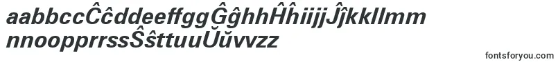 Fonte ZurichBoldItalicWin95bt – fontes em esperanto