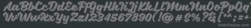 SweetSorrow Font – Gray Fonts on Black Background