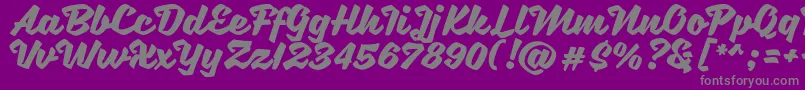 SweetSorrow Font – Gray Fonts on Purple Background