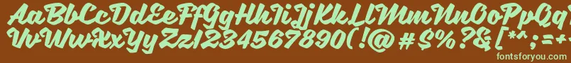 SweetSorrow Font – Green Fonts on Brown Background