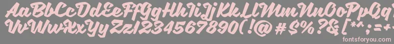 SweetSorrow-Schriftart – Rosa Schriften auf grauem Hintergrund