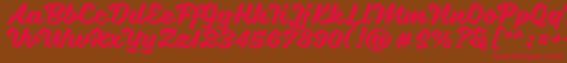 SweetSorrow Font – Red Fonts on Brown Background