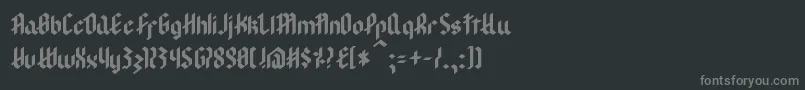 fuente ModernGoth – Fuentes Grises Sobre Fondo Negro
