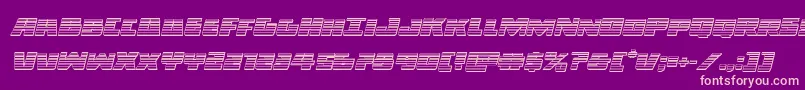 Darkalliancechromeital Font – Pink Fonts on Purple Background