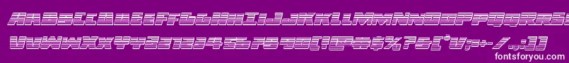 Darkalliancechromeital Font – White Fonts on Purple Background