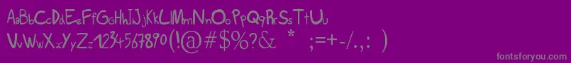 More about Scribs Font Scribs Font – Gray Fonts on Purple Background