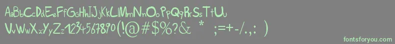 Подробнее о шрифте Scribs Шрифт Scribs – зелёные шрифты на сером фоне
