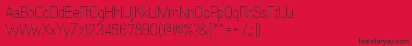 AkazanltRegular Font – Black Fonts on Red Background