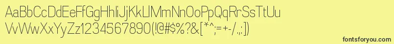 AkazanltRegular Font – Black Fonts on Yellow Background