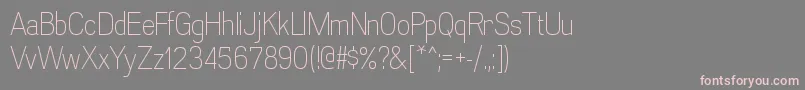 AkazanltRegular Font – Pink Fonts on Gray Background