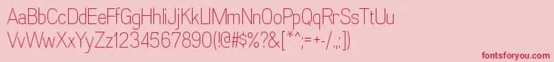 AkazanltRegular Font – Red Fonts on Pink Background