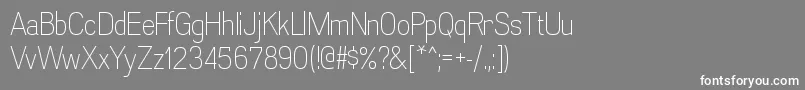 AkazanltRegular Font – White Fonts on Gray Background