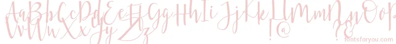 Violette-fontti – vaaleanpunaiset fontit valkoisella taustalla