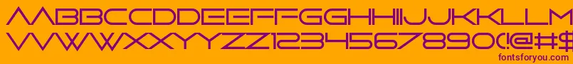 BottomBrazil Font – Purple Fonts on Orange Background