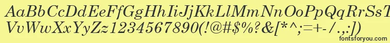 Weitere Informationen zur CenturySchoolbookРљСѓСЂСЃРёРІ-Schriftart CenturySchoolbookРљСѓСЂСЃРёРІ-Schriftart – Schwarze Schriften auf gelbem Hintergrund