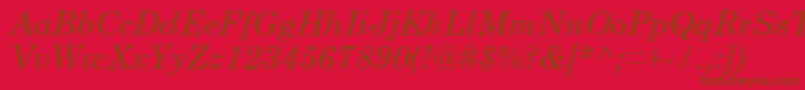 フォントCenturySchoolbookРљСѓСЂСЃРёРІ – 赤い背景に茶色の文字