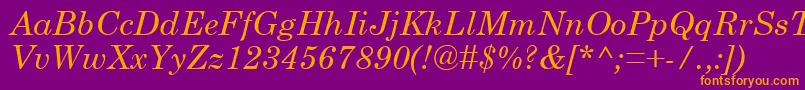 Police CenturySchoolbookРљСѓСЂСЃРёРІ – polices orange sur fond violet