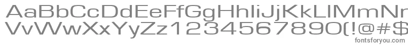 フォントEurope150 – 白い背景に灰色の文字