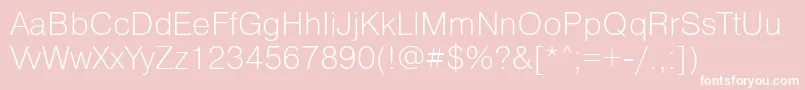 Pragmaticalightgtt Font – White Fonts on Pink Background