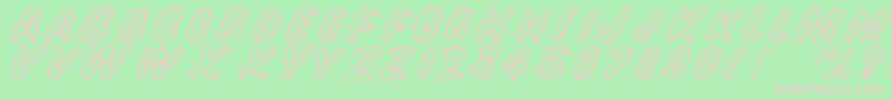 SnyderspeedOut Font – Pink Fonts on Green Background