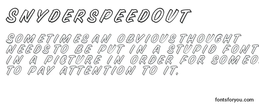SnyderspeedOut Font