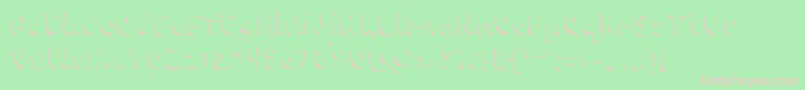 Chokoshadow Font – Pink Fonts on Green Background