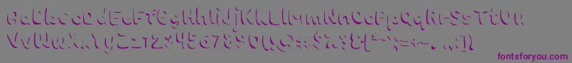 Chokoshadow Font – Purple Fonts on Gray Background